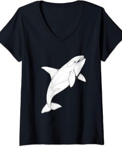 Womens Orcas Tshirt Sweatshirt orcas V-Neck T-Shirt