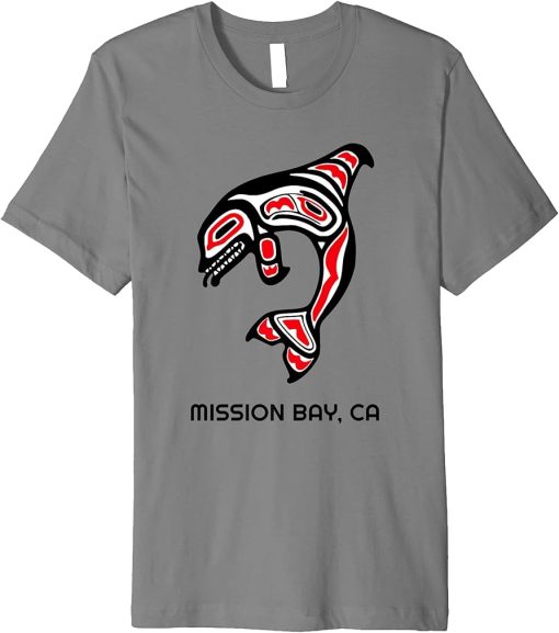 Native American Bay Mission California Orca Killer Whale Premium T-Shirt