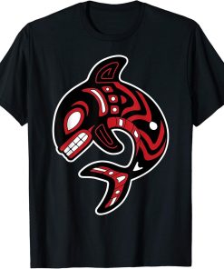 Northwest Coast Orca Native American Totem Killer Whale T-Shirt